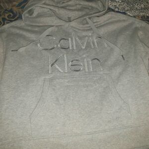 Calvin Klein Light Gray Women Hoodie
